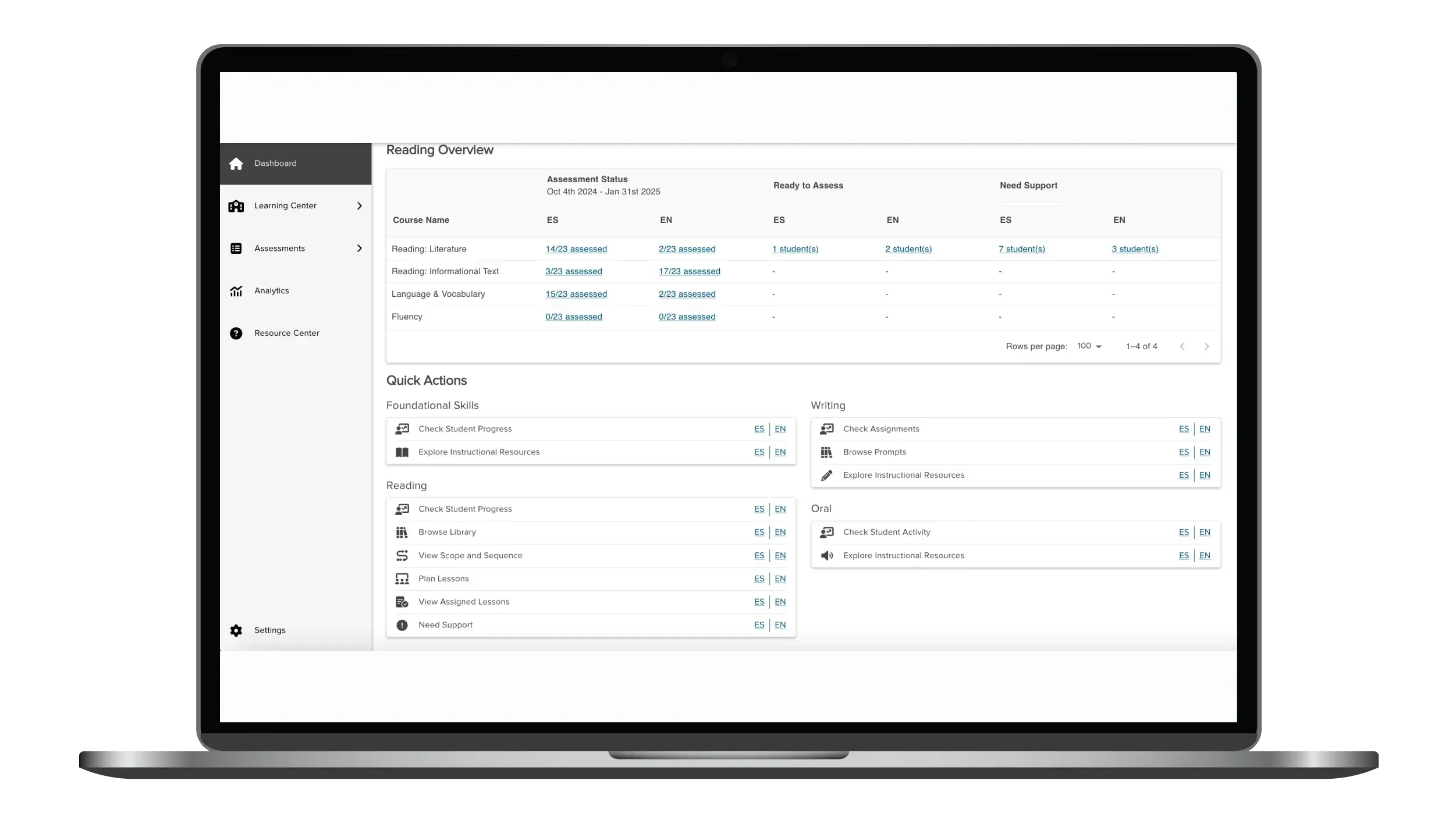 Teacher Dashboard