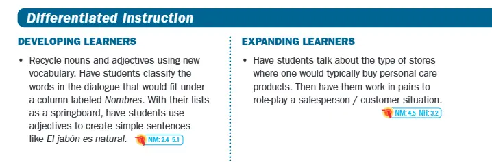 Section 2: Instructional Support for Teachers