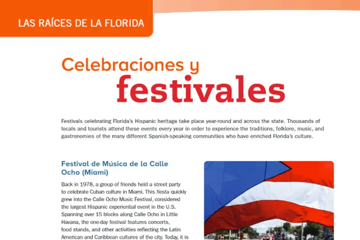 Section 1: Florida’s Hispanic Culture 