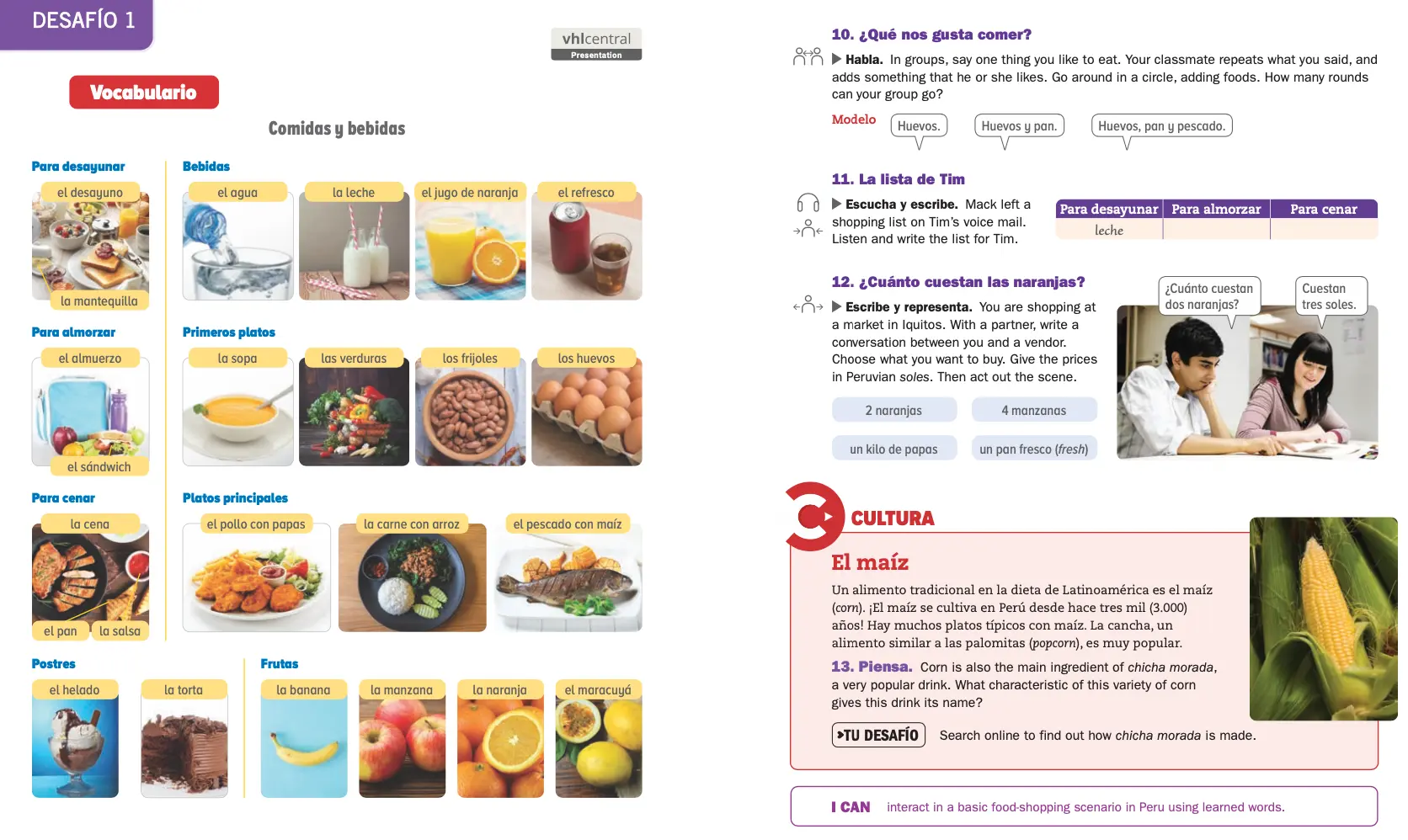 Section 2: Vocabulario