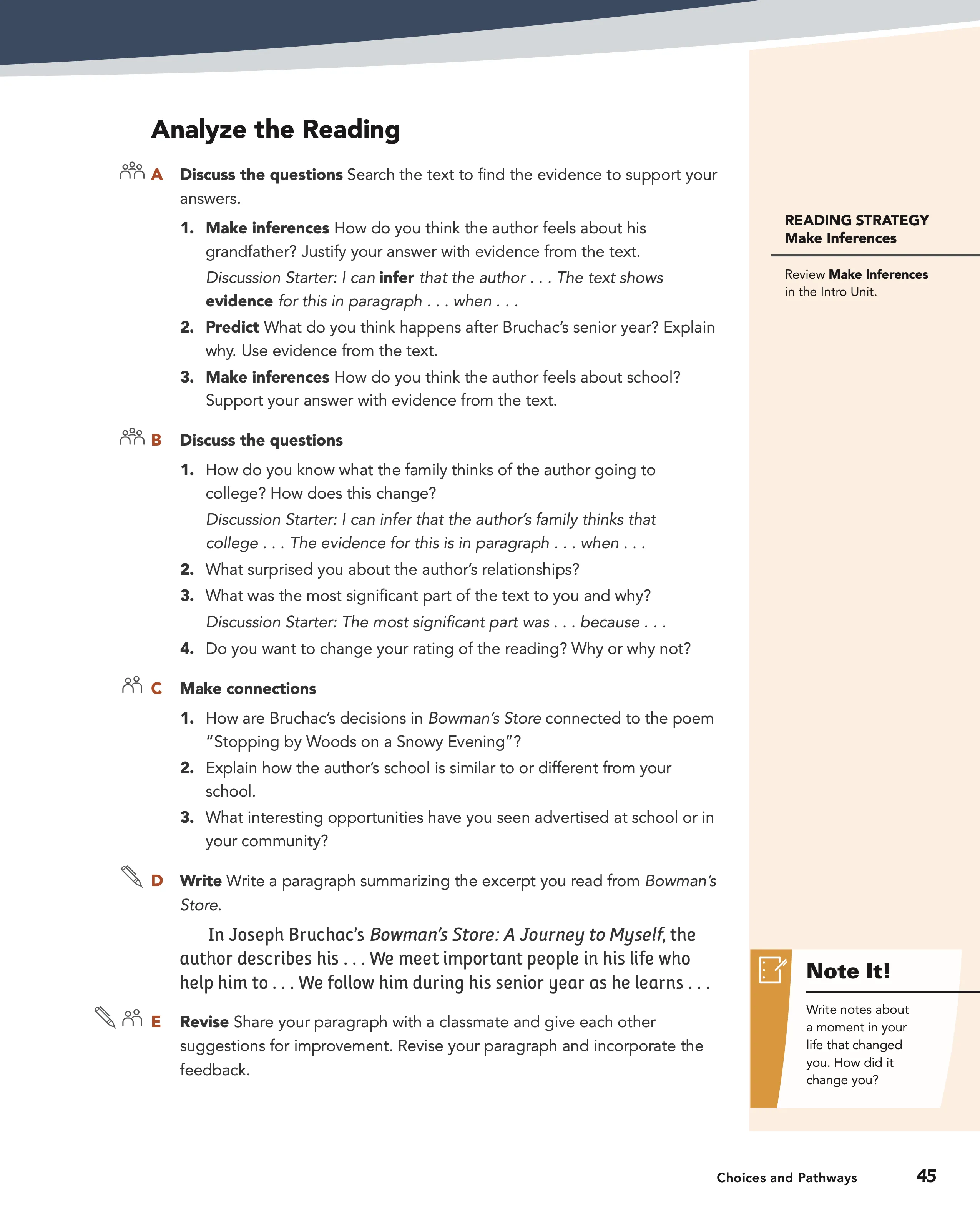 Level A, pages 45
