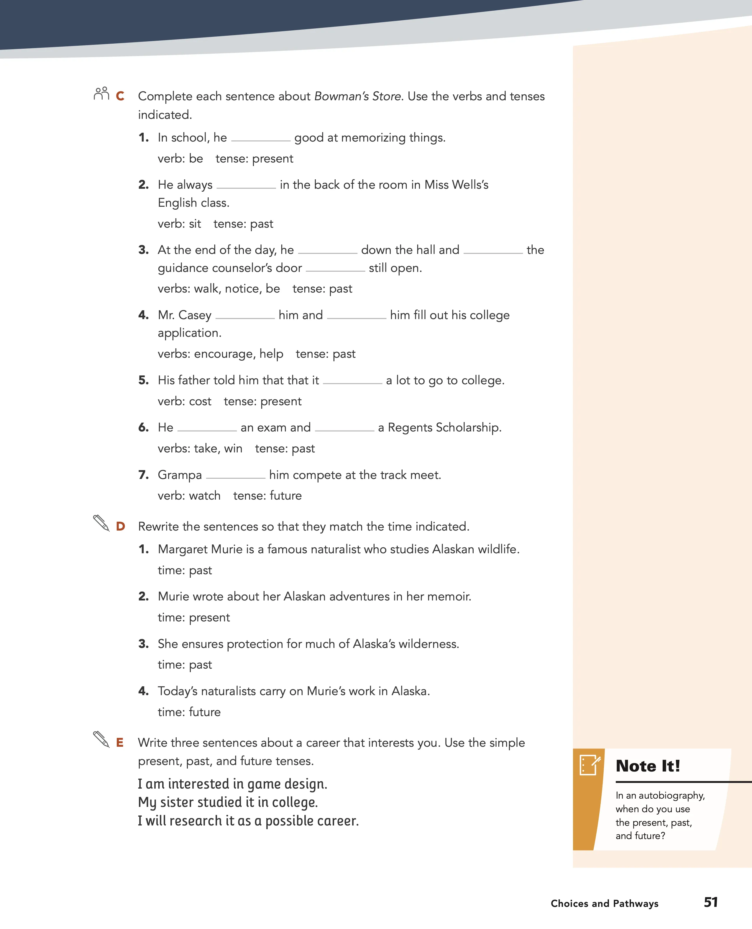 Level A, pages 51