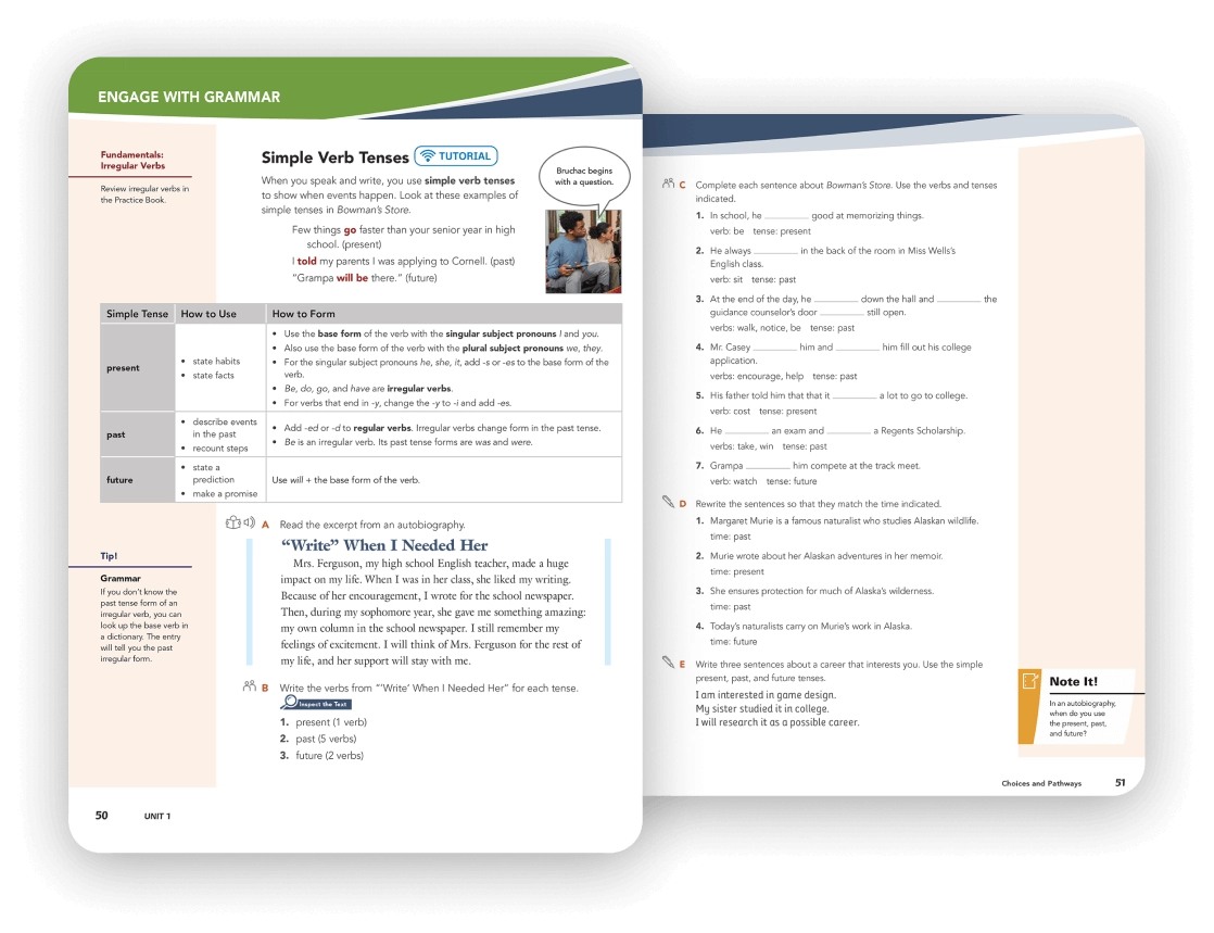 Level A, pages 50-51