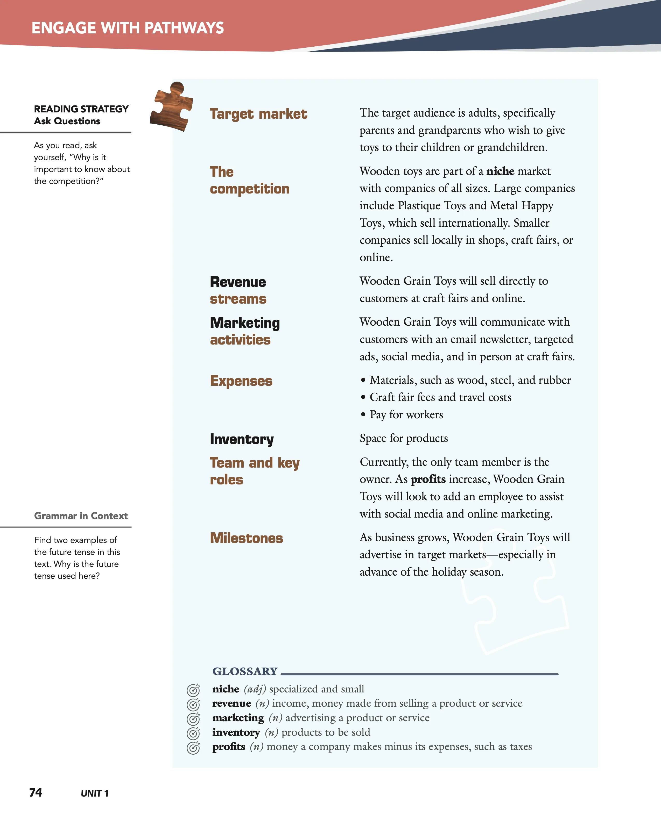 Level A, page 74