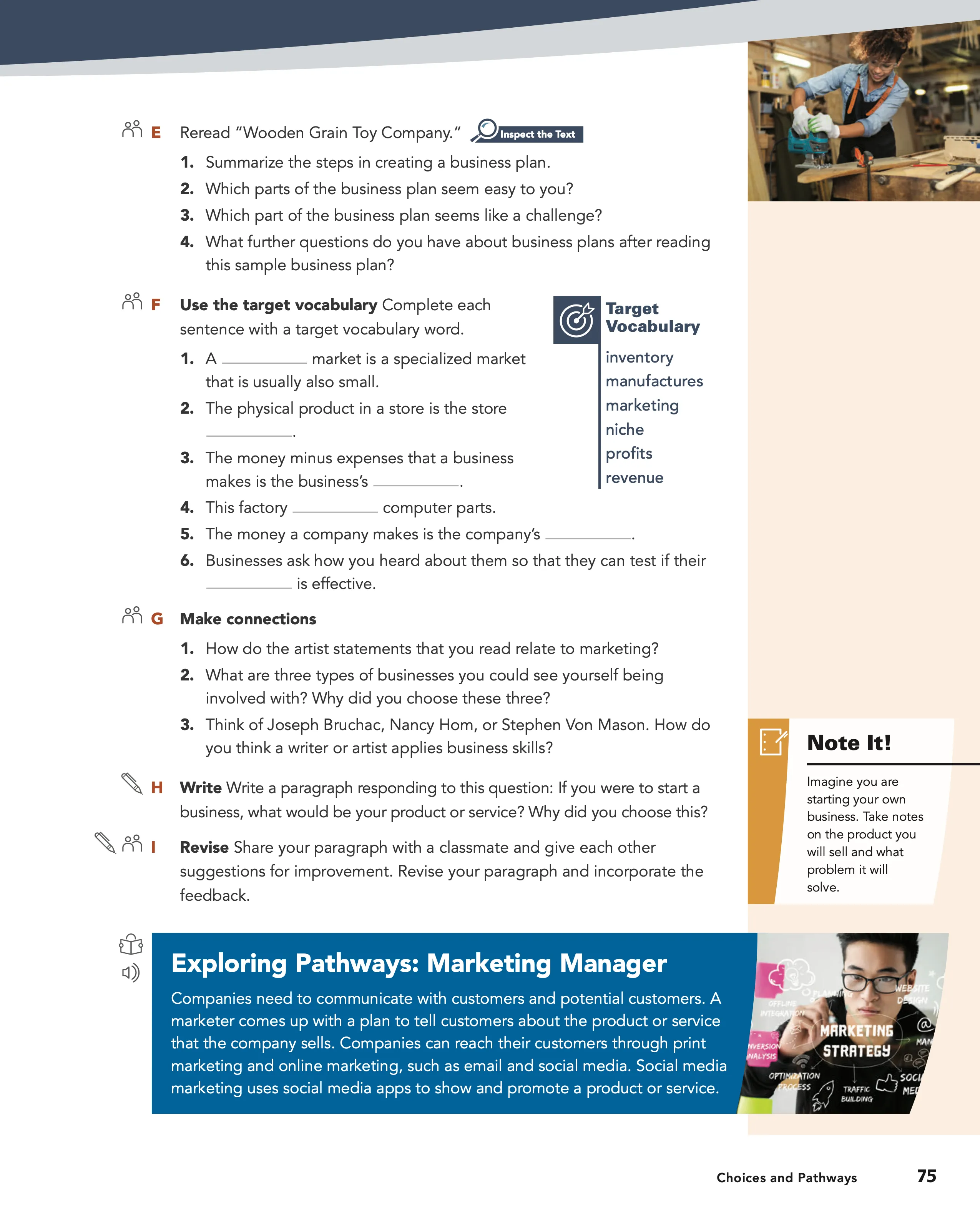 Level A, page 75