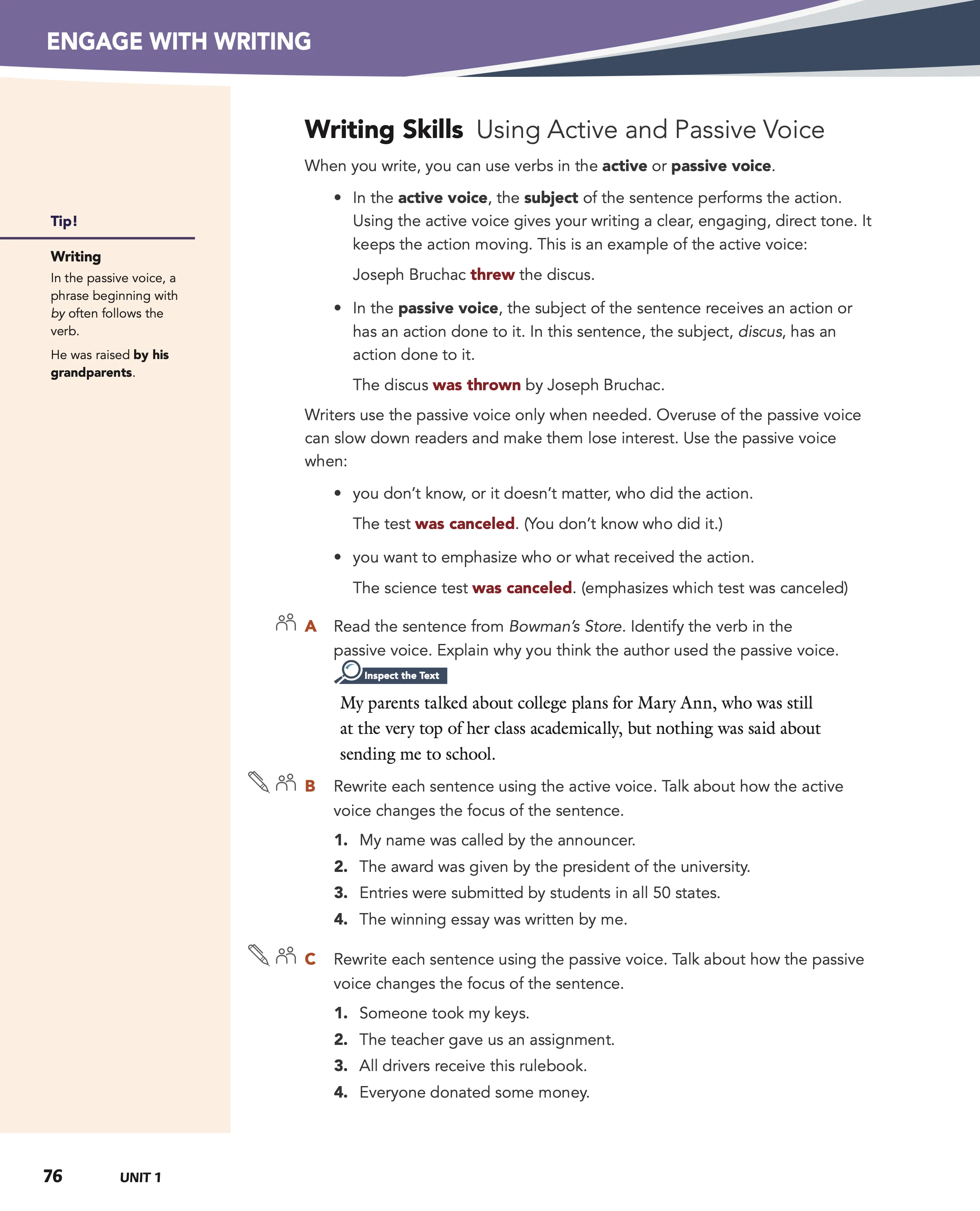 Level A, page 76