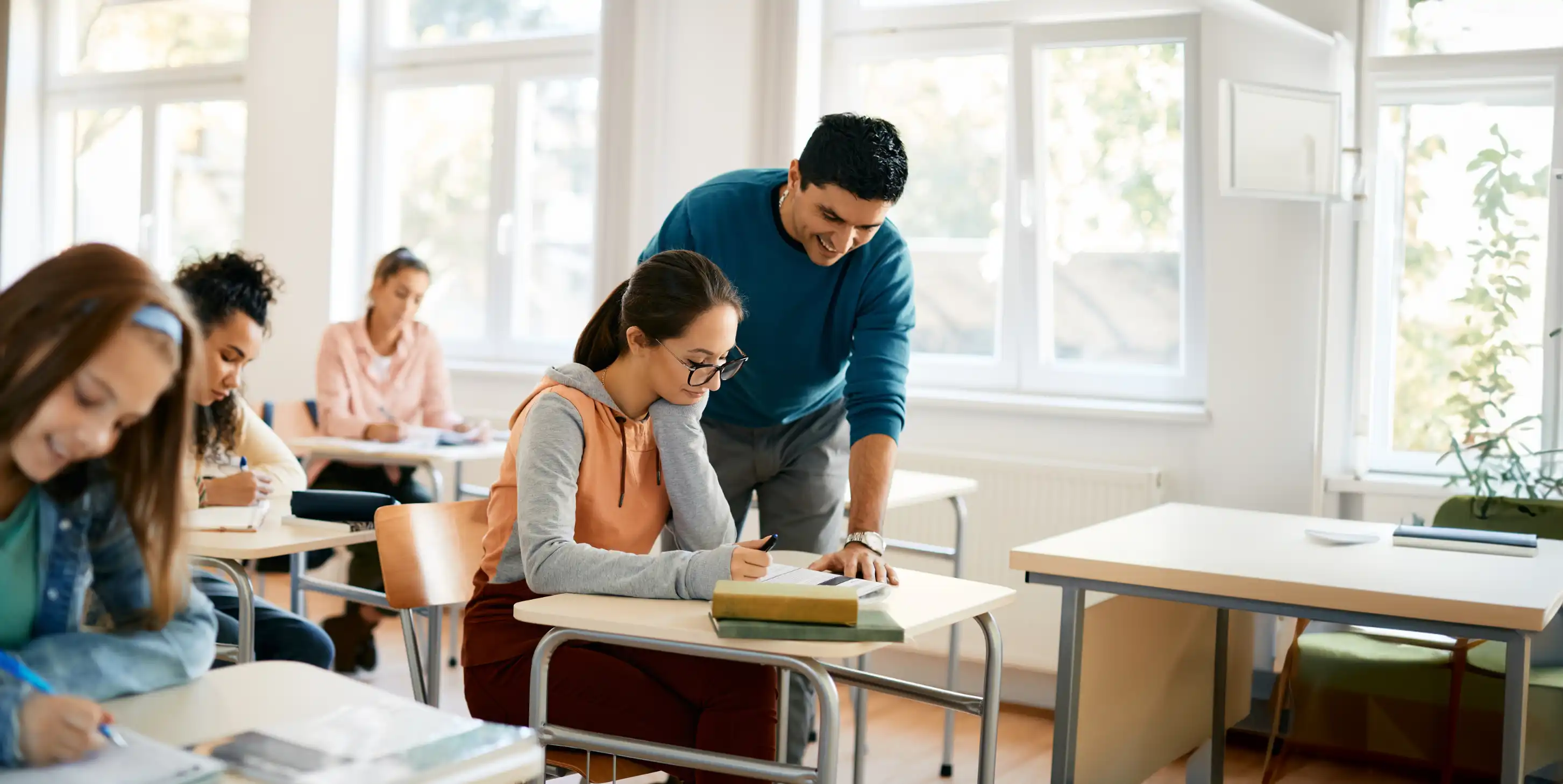 Group of student walking