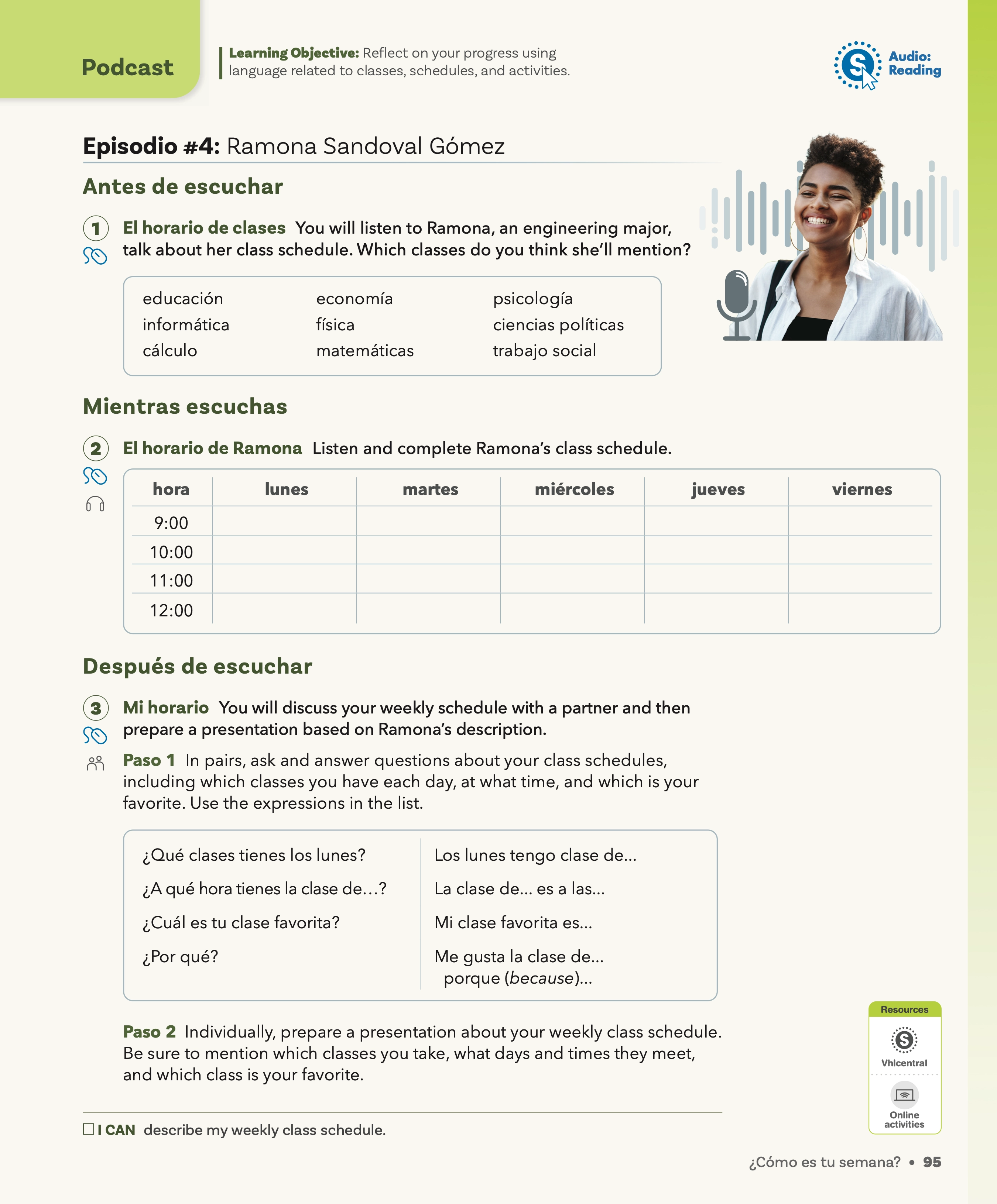Page 95, sample lesson