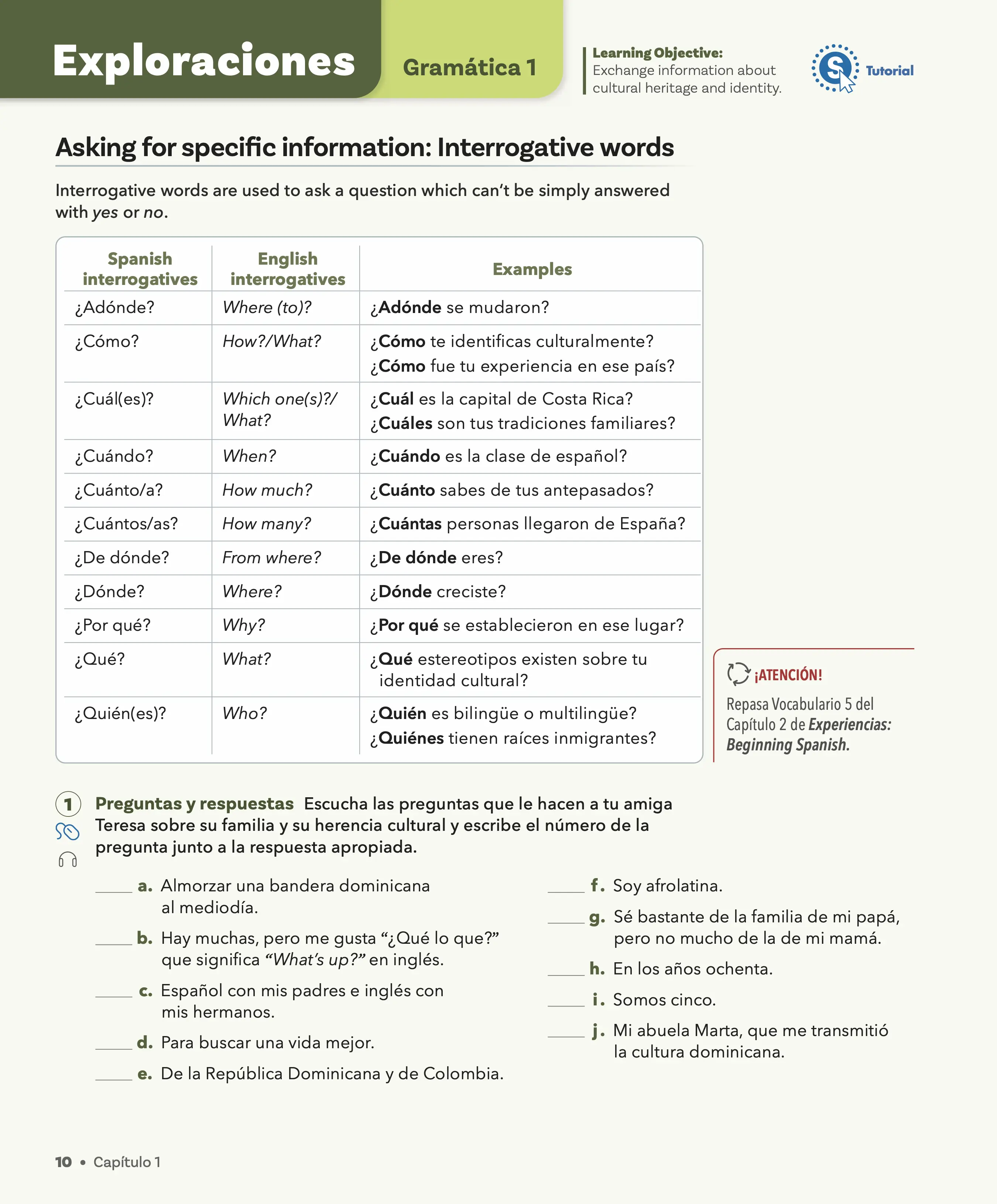 Page 10, sample lesson