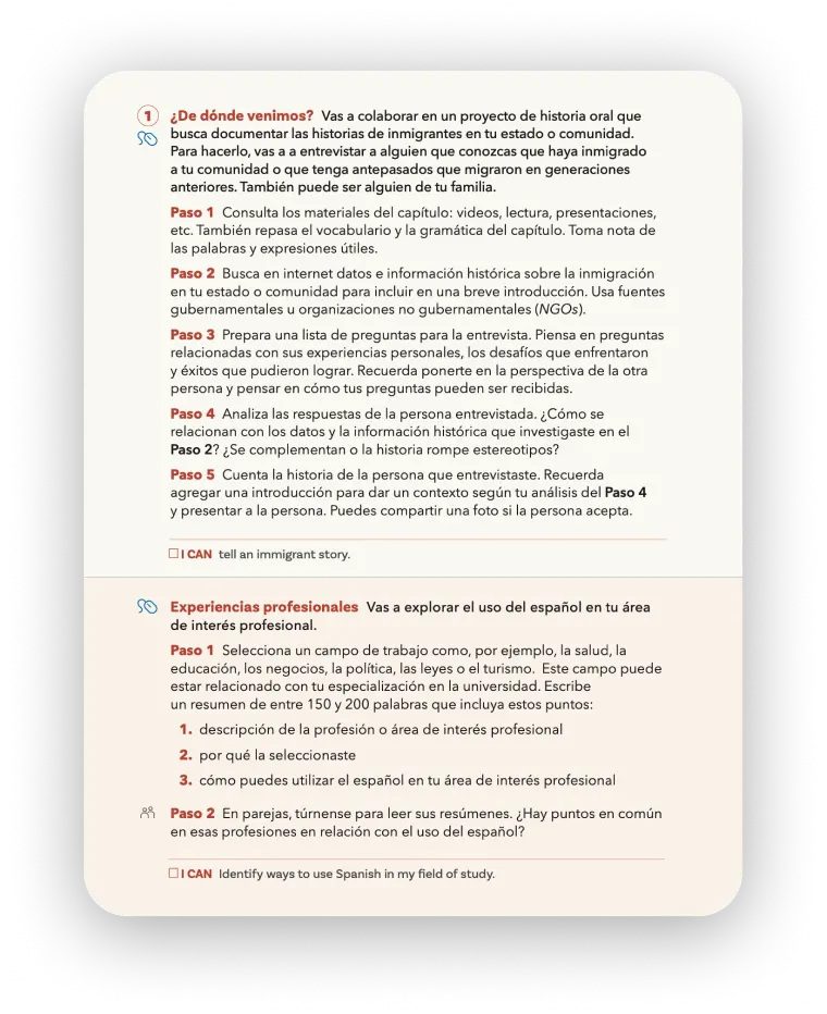 Page 34 of Experiencias Intermediate