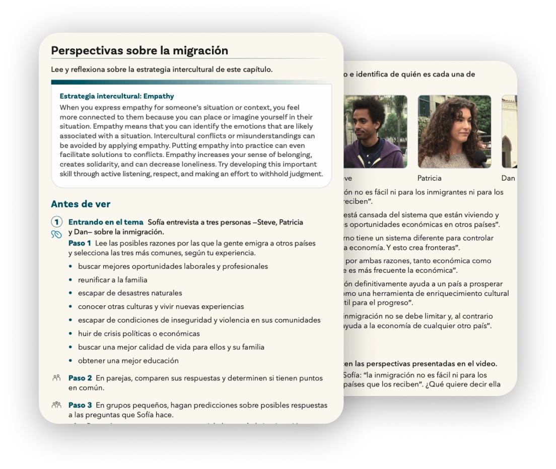 Pages 2-3, sample lesson