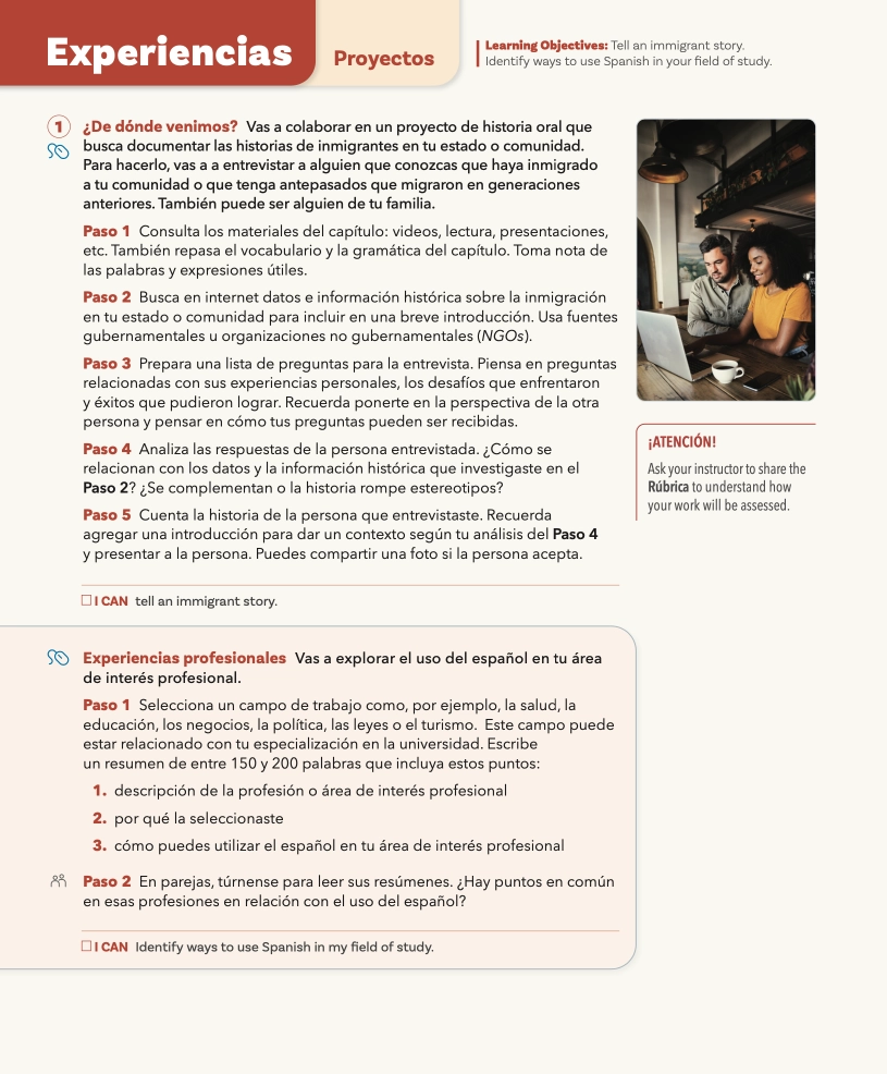 Page 34 of Experiencias Intermediate