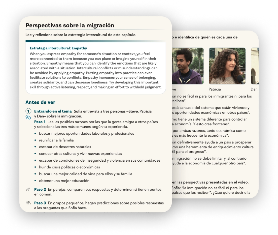 Pages 2-3, sample lesson