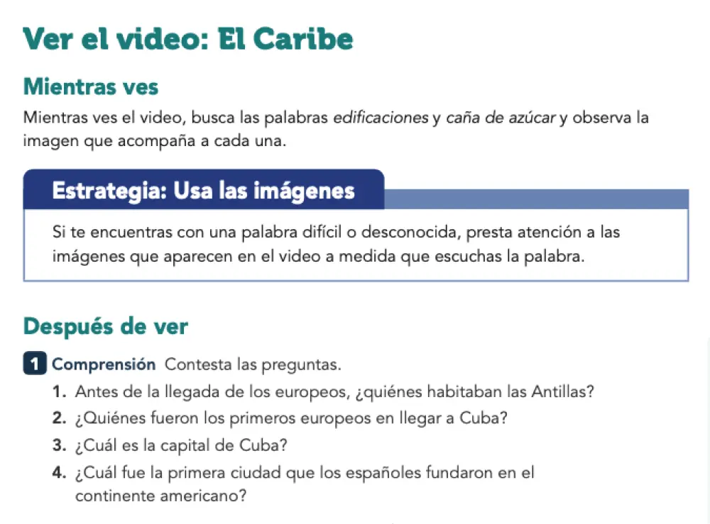 Ver el video/ Después de ver