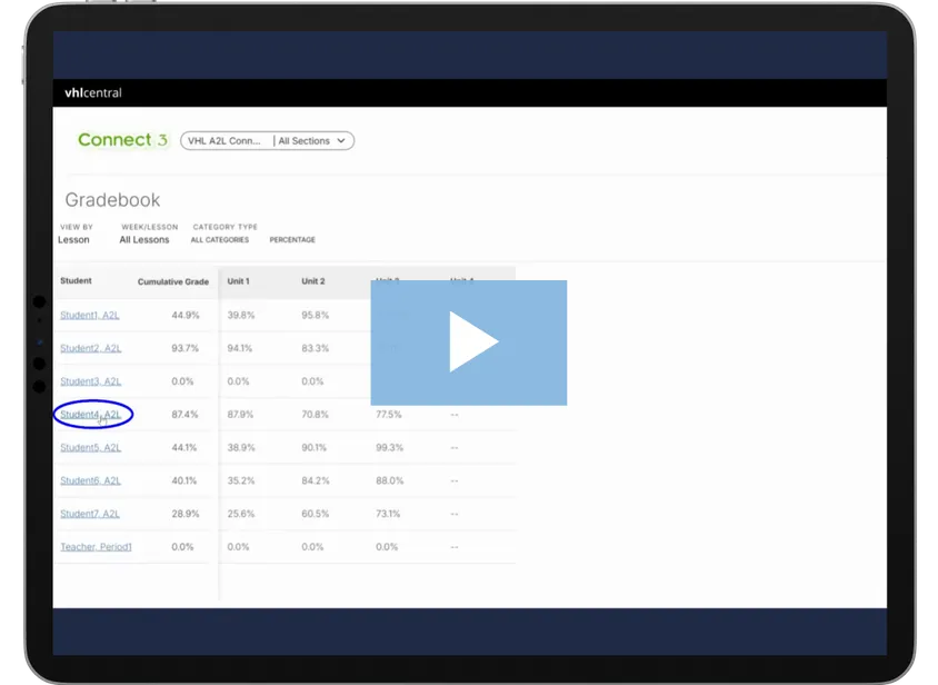 View Student Work in the Gradebook