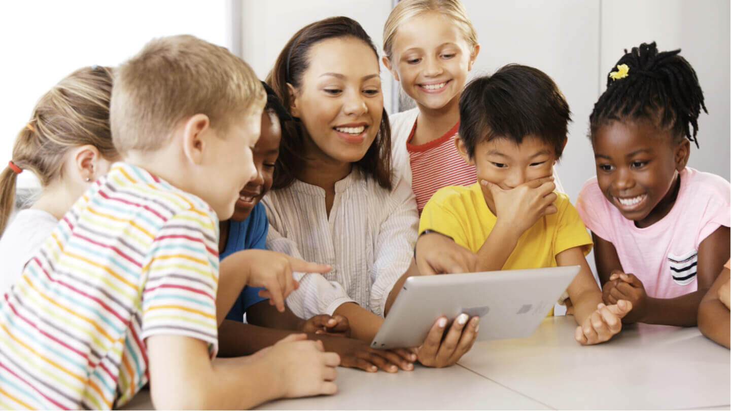 Kids in a classroom