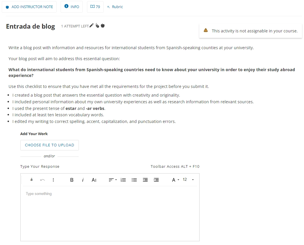 NEW Web-Only Proyecto with Rubrics