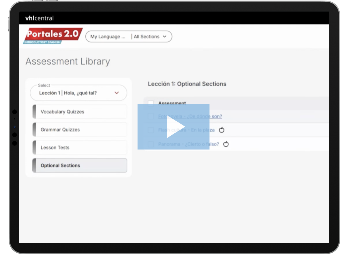 Customize assessments video thumbnail