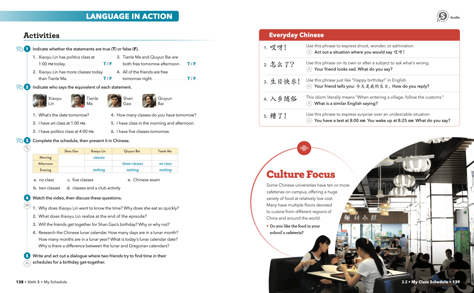 Language in Action activities