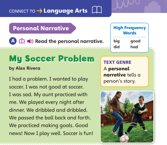 A page of the Connect to Grammar