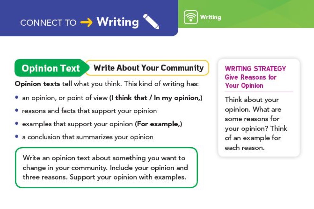 Connect to Writing