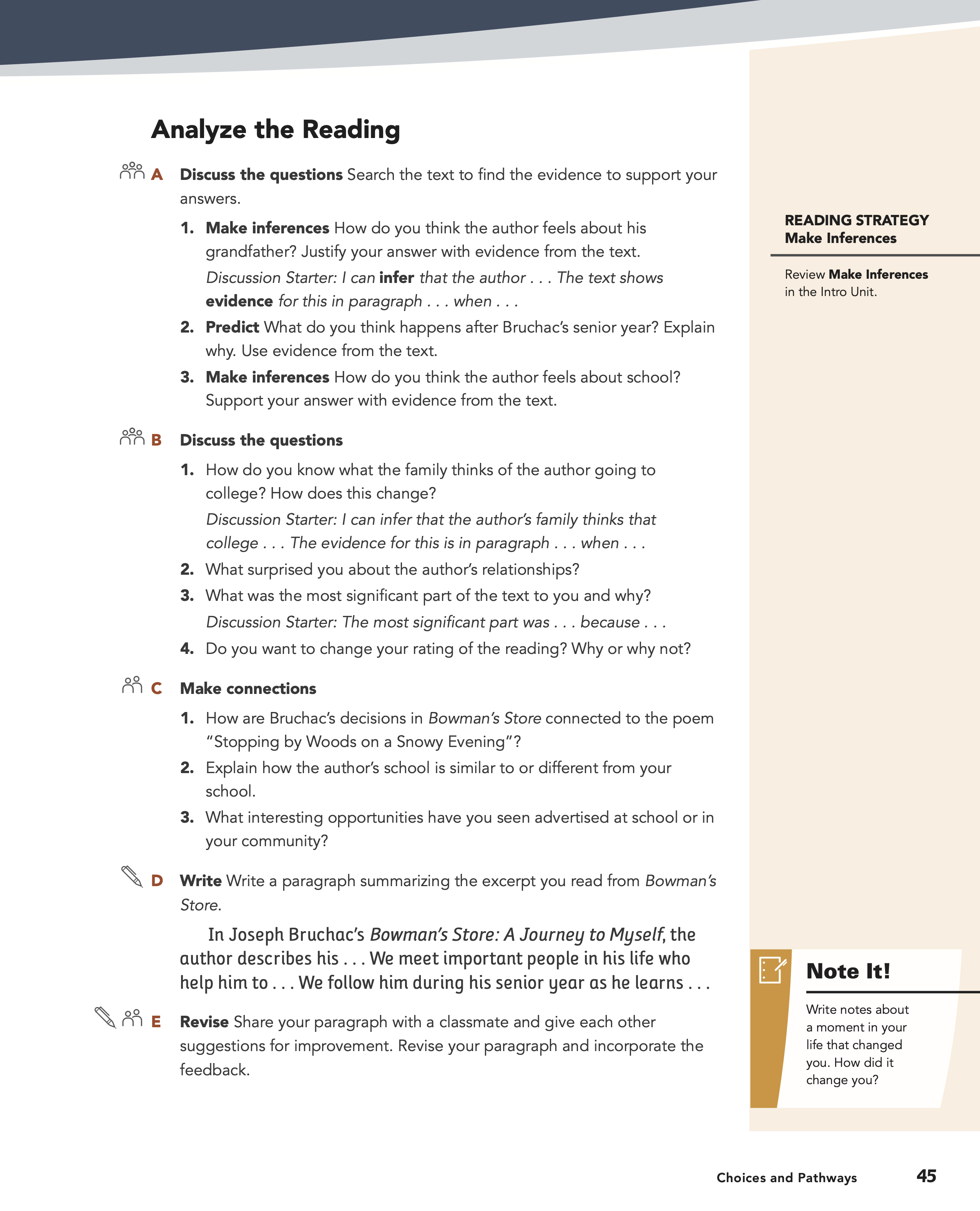Level A, pages 45