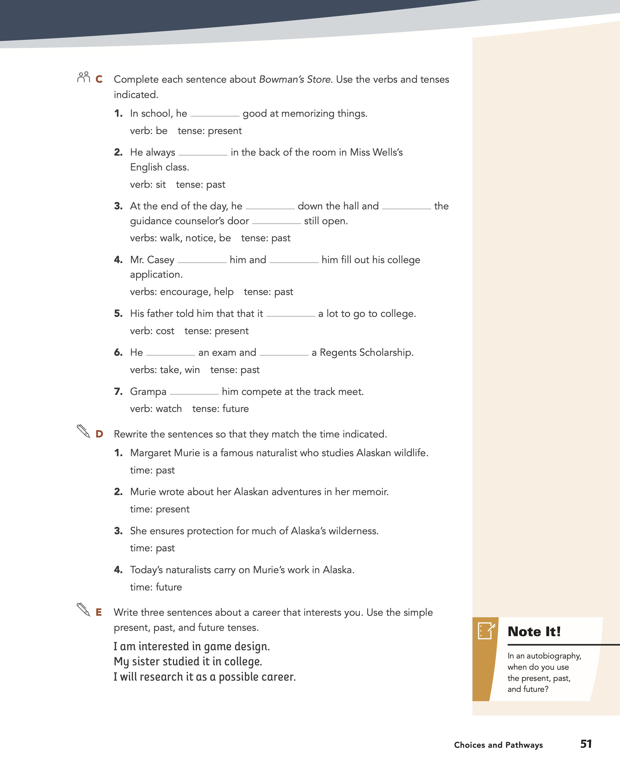 Level A, pages 51