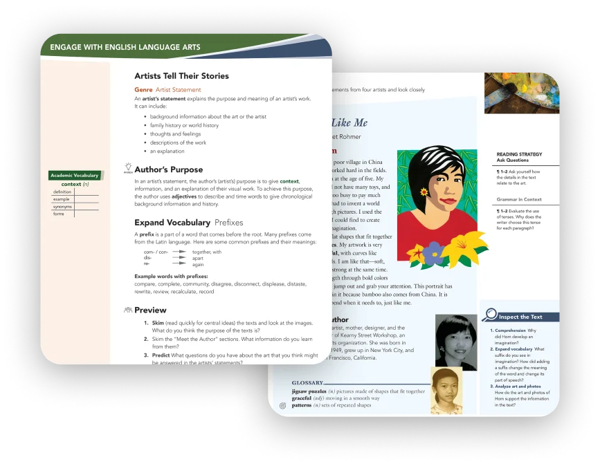 Engage with Language Arts section
