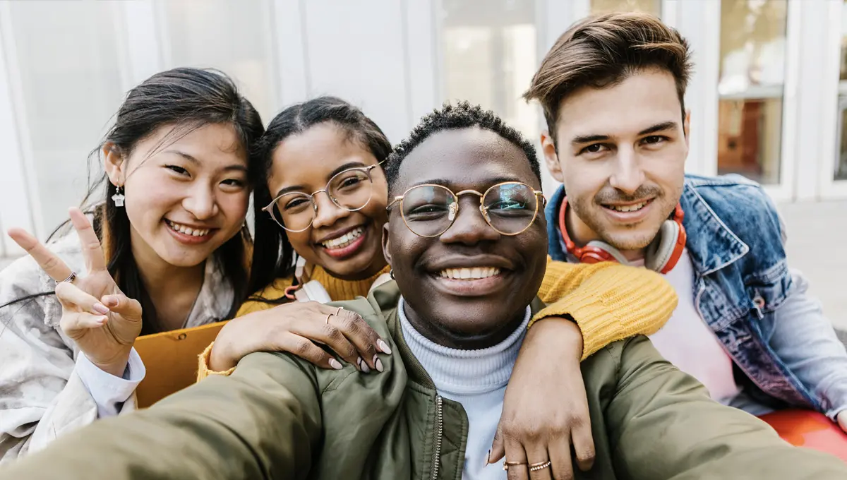 Smiling students