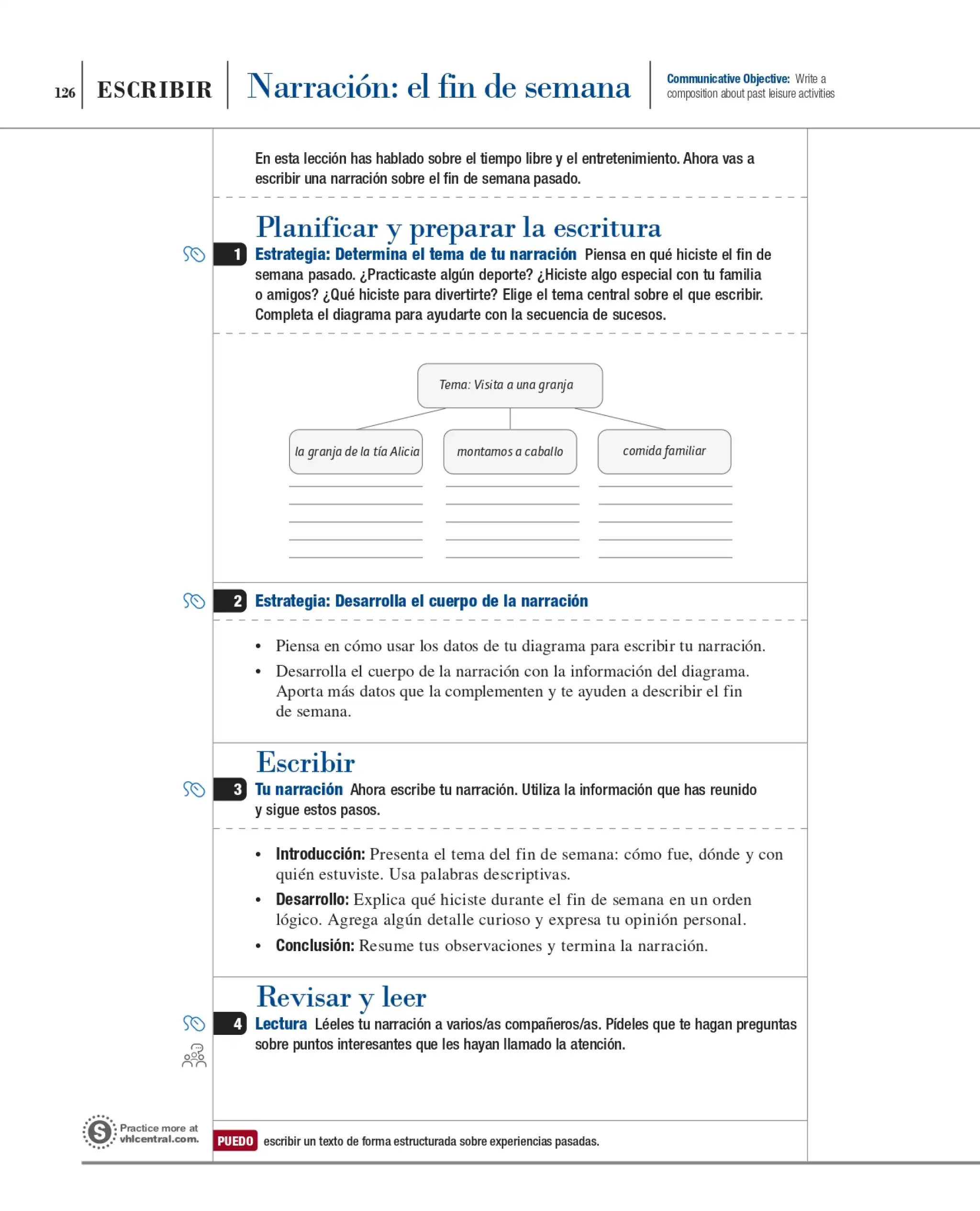 Perspectivas,  Lesson 3 page 126