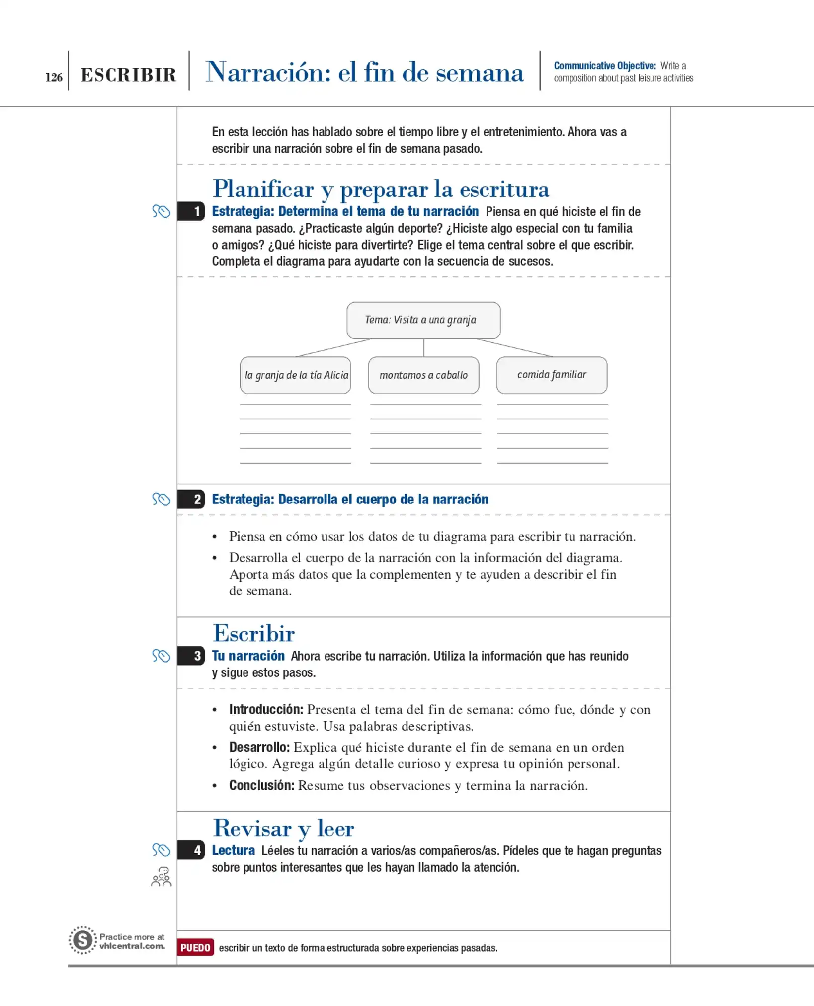 Perspectivas,  Lesson 3 page 126