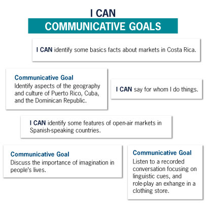 Communicative Goals chart