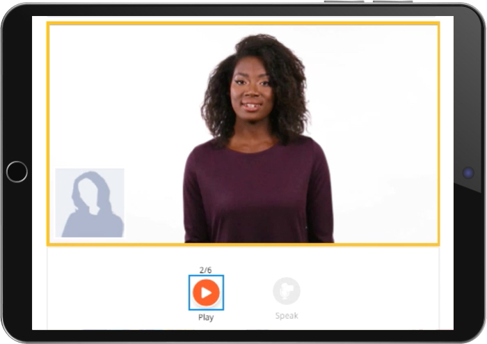 Video virtual chat screenshot