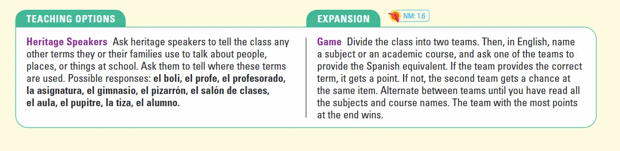 Section 2: Instructional Support for Teachers