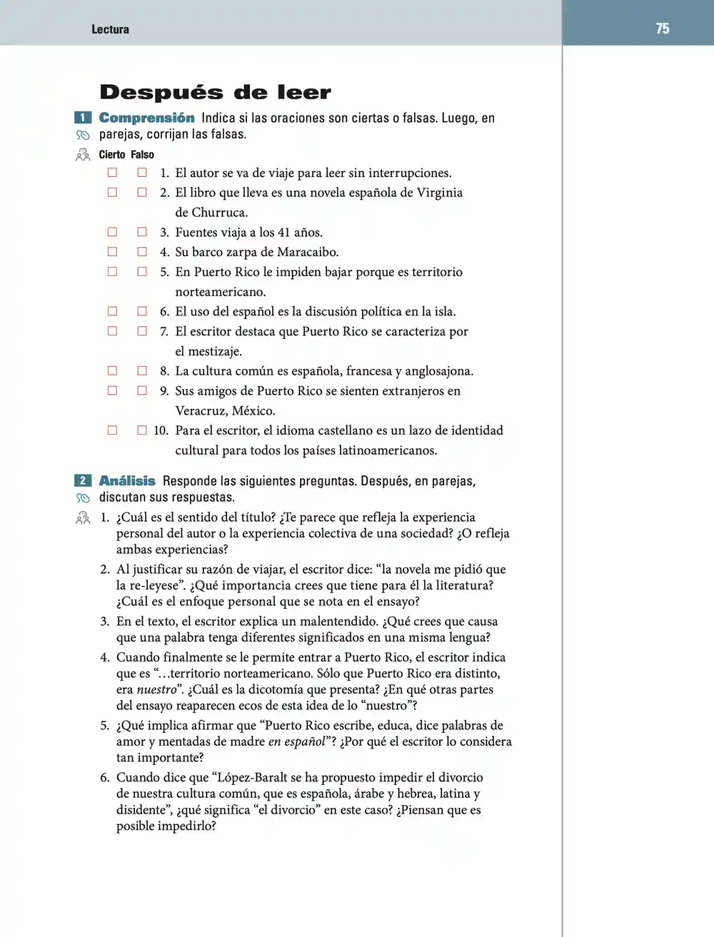 Activities, page 75
