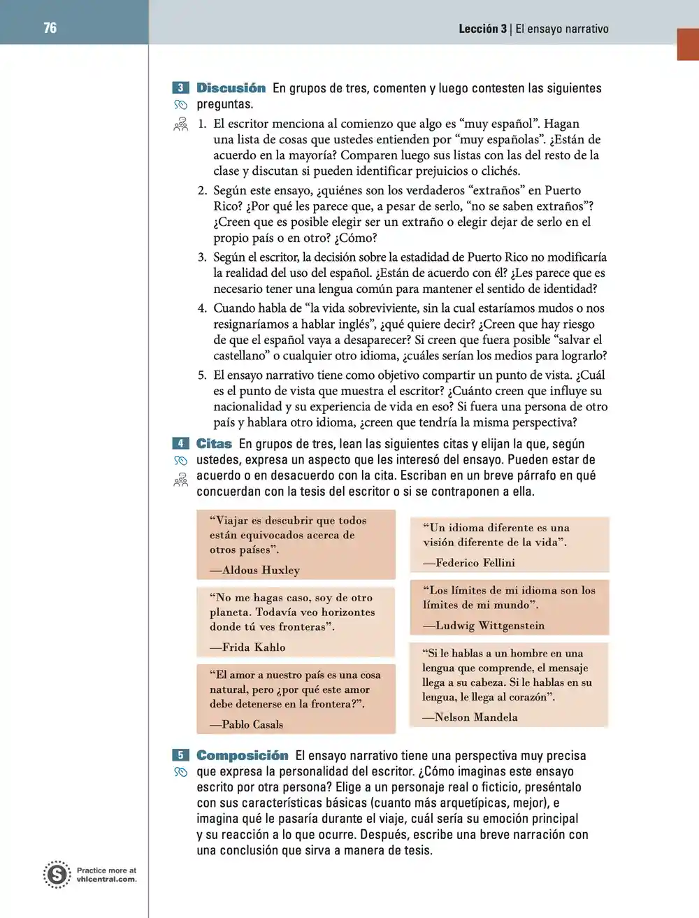 Activities, page 76