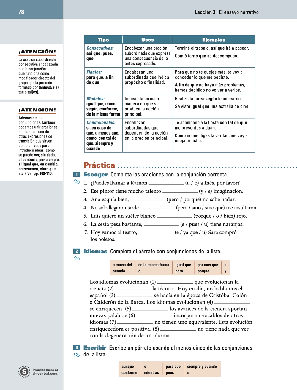 Lessons page 78