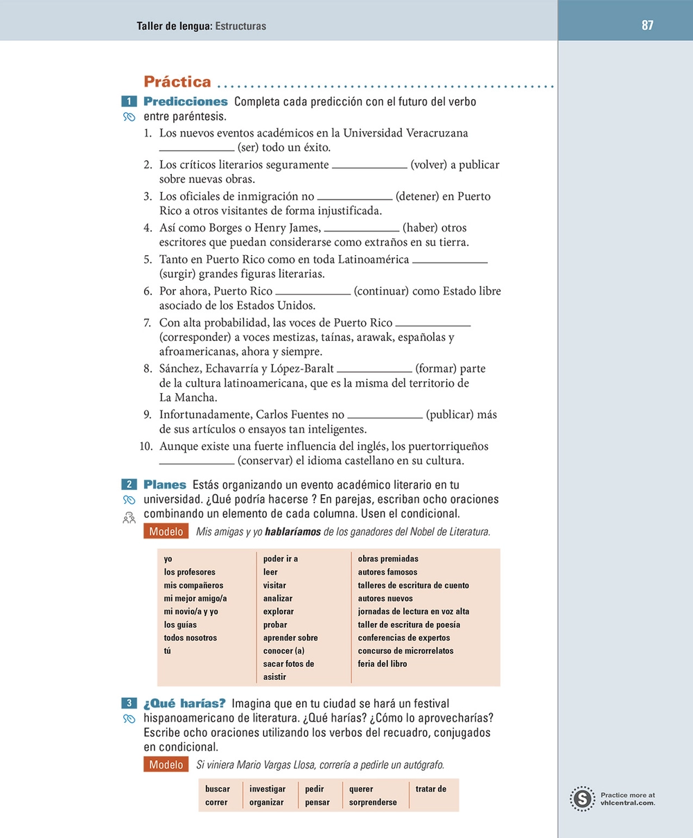 Activities, page 87