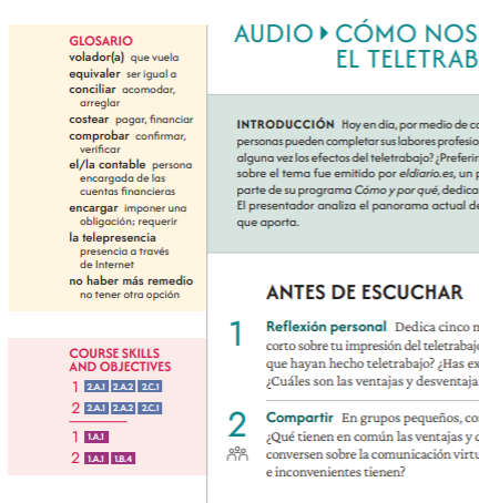 Authentic, downloadable audio readings