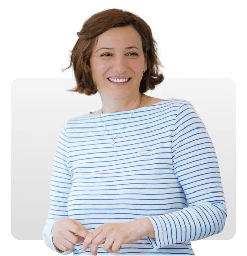 Teacher smiling