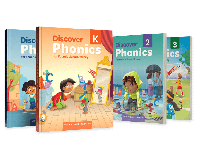 Discover Phonics book covers by Vista