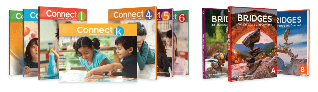 Connect and bridges book covers by Vista