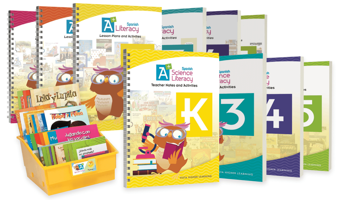 Covers of the A+ Spanish kits by Vista