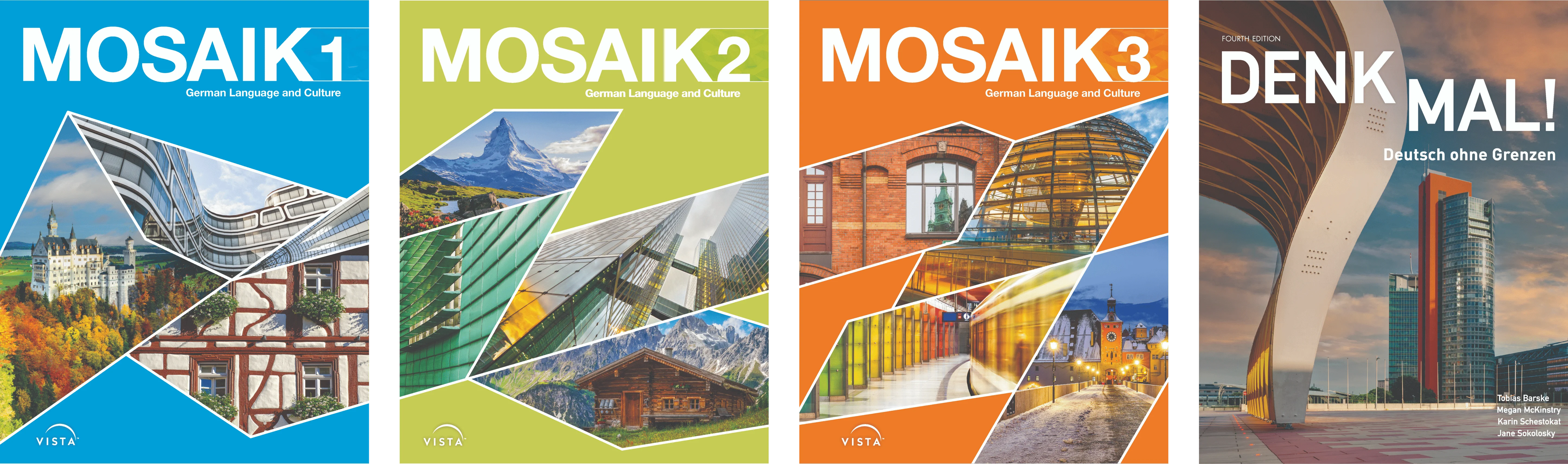 Vista world language  German textbook covers